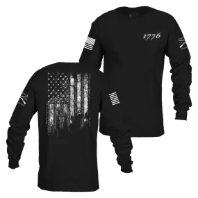 1776 Flag Long Sleeve - Black