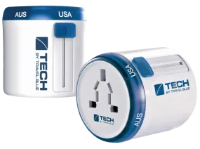 Adaptador Mundial Clavija electrica- Travel Blue 260 Todo en uno