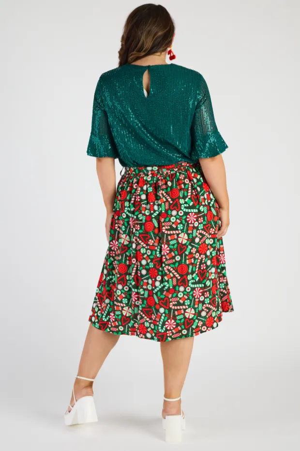 Ally Lollie Christmas Skirt