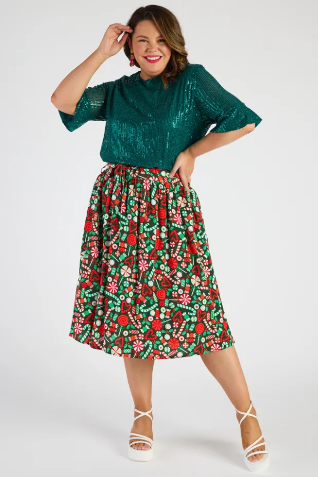 Ally Lollie Christmas Skirt