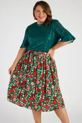 Ally Lollie Christmas Skirt