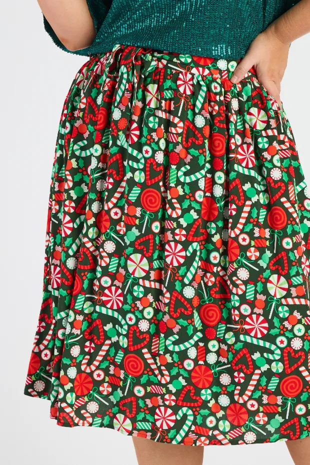 Ally Lollie Christmas Skirt