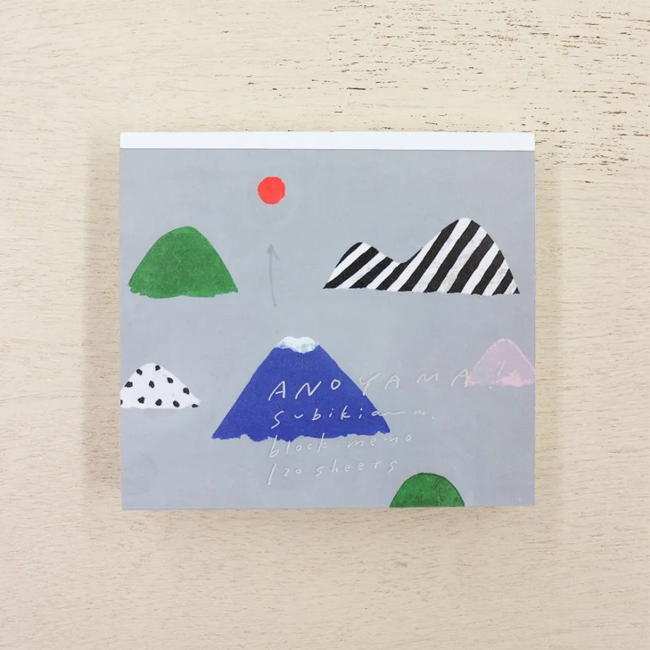 ANOYAMA! Mountain Block Memo Pad Subikiawa (120 sheets)