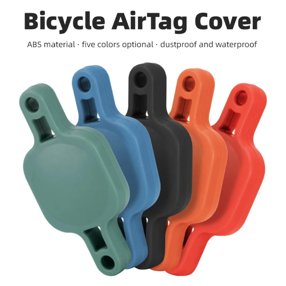 Apple AirTag Plastik Cover m. Cykelmontering - Rød