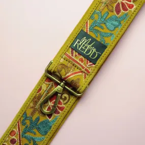 Artisan Redd Peanut Brown Retro Embroidered Shoulder Strap