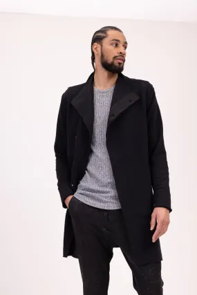 Asymmetric Rebel Cardigan - Black