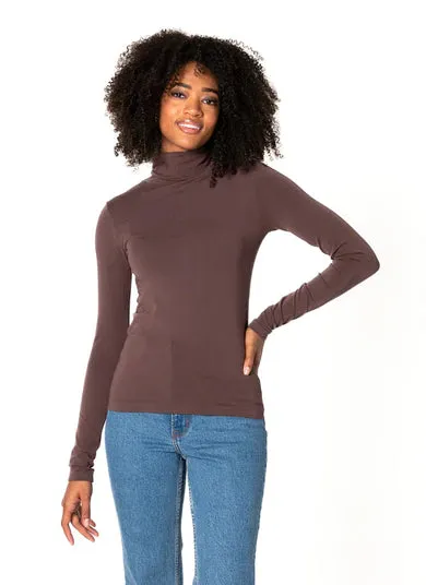 Bamboo Short Turtleneck Top