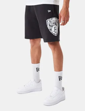 Bermudas New Era Team Logo Nets Negro