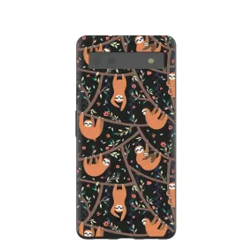 Black Jungle Sloths Google Pixel 6a Case