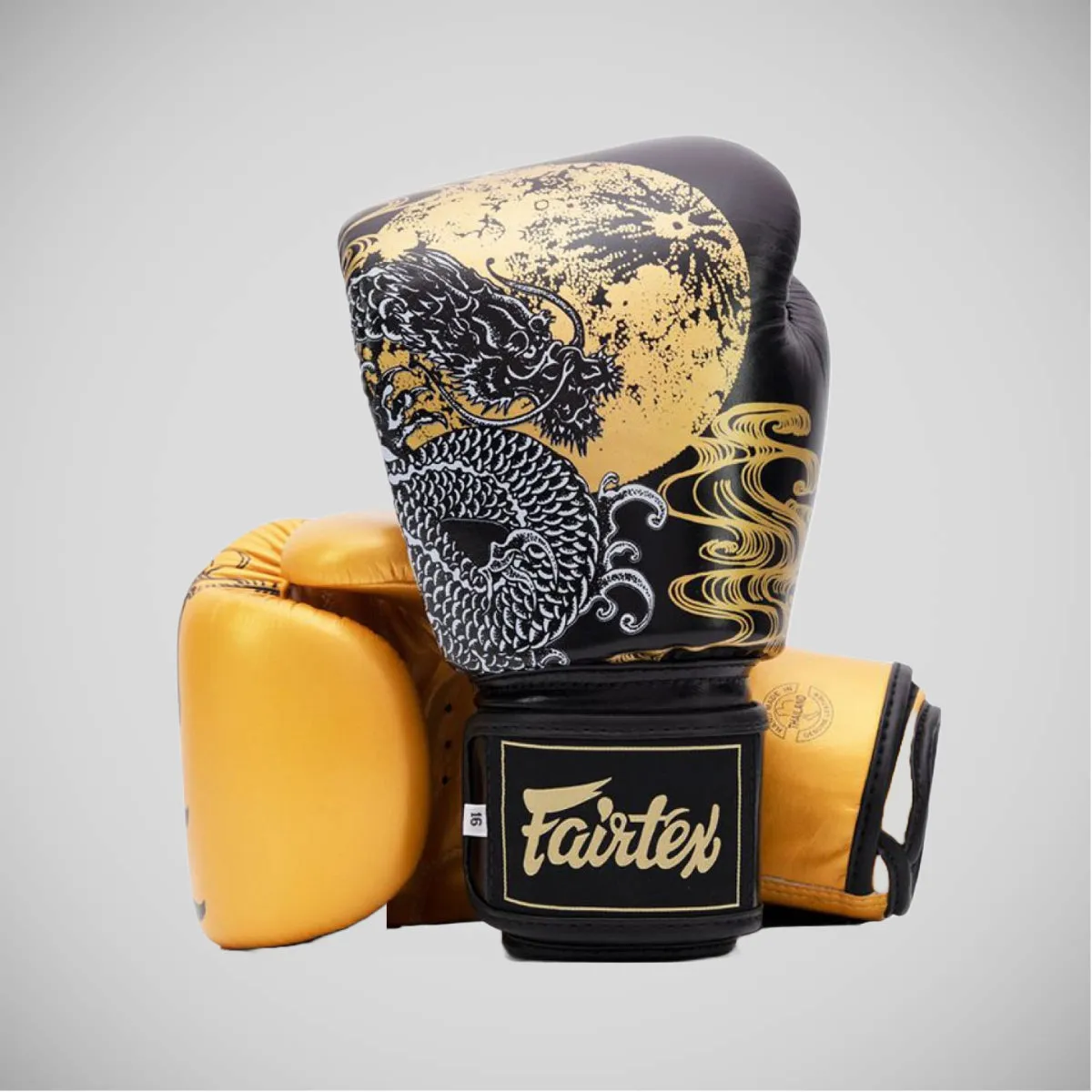 Black/Gold Fairtex BGV26 Harmony Six Boxing Gloves