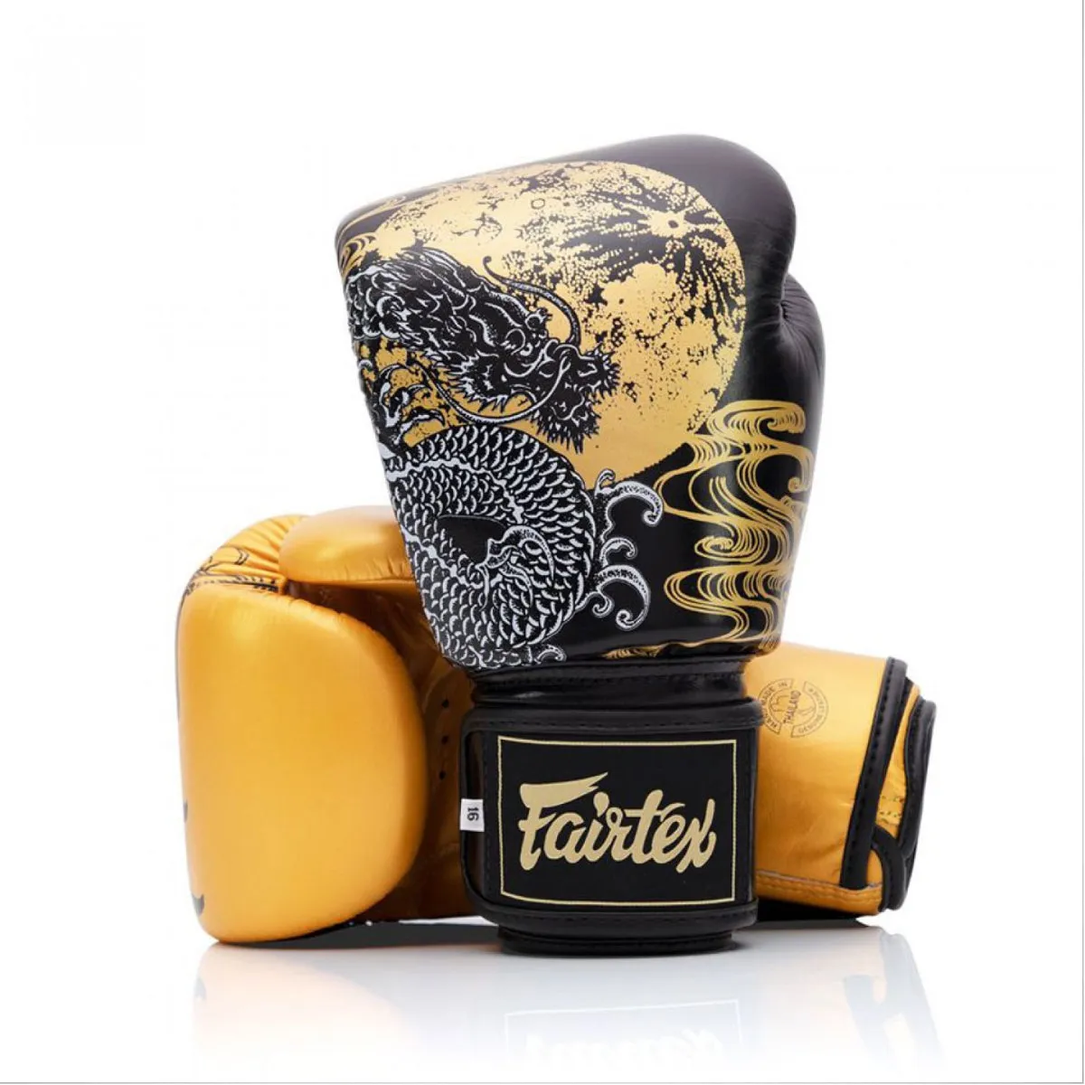 Black/Gold Fairtex BGV26 Harmony Six Boxing Gloves