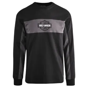 Branded  Men's Sweatshirt Black Beauty Racing Bar & Shield L/S (S25)