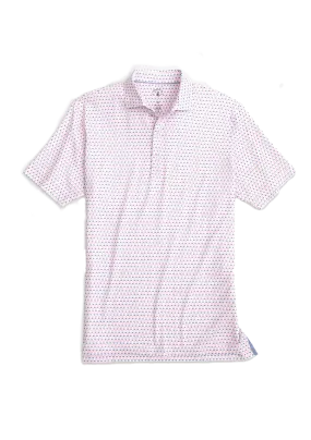 Bruns Top Shelf Printed Polo Hibiscus