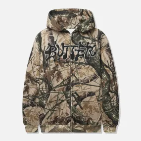 Butter Goods - Ink Zip-Thru Hooded Sweatshirt - Camo