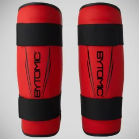 Bytomic Axis V2 Shin Guards Red/Black