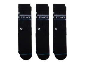 Calcetines Stance Crew Basic 3 Unisex Pack Negro