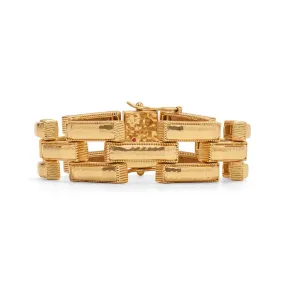 CAPUCINE DE WULF - PATHWAY LINK BRACELET, GOLD