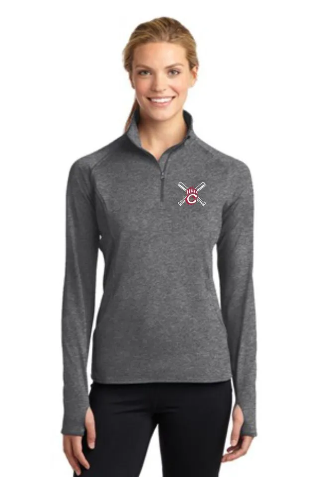 Chap Baseball Ladies Sport Wick 1/2 Zip Pullover