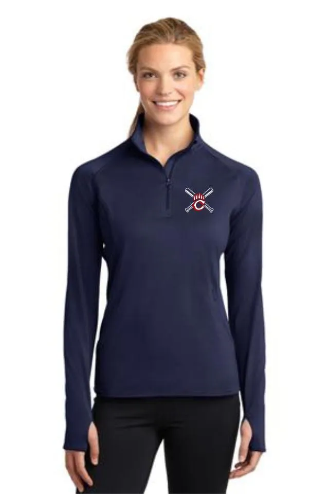 Chap Baseball Ladies Sport Wick 1/2 Zip Pullover