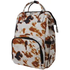 Cow Print NGIL Diaper Bag/Travel Backpack