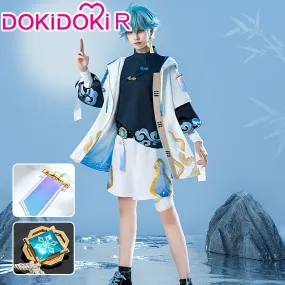 DokiDoki-R Game Genshin Impact Cosplay Chongyun Costume Walking In The Clouds Doujin Casual Wear Chong Yun