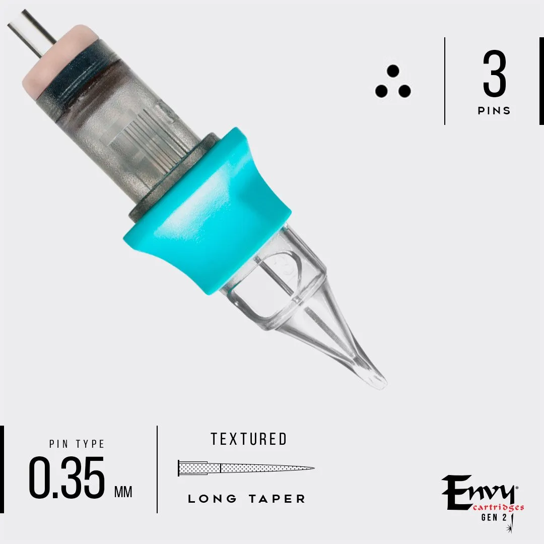 Envy Gen 2 Textured Cartridges Round Liner (20 Pack)