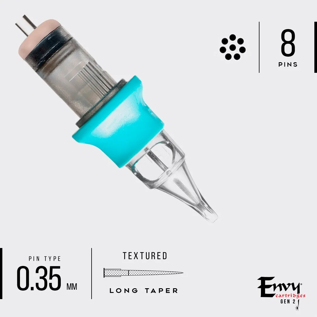 Envy Gen 2 Textured Cartridges Round Liner (20 Pack)