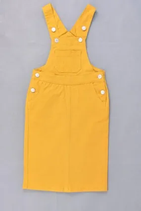 GIRLS Bree Denim Overalls (Mustard)