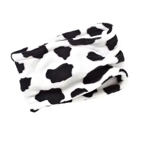 Girls Cow Fleece Neck Warmer