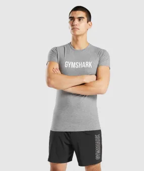 Gymshark Apollo T-Shirt - Charcoal Marl