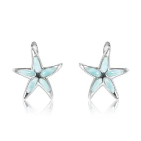 Larimar Hokuhele Starfish Earrings