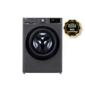 LG 8Kg Front Load Washing Machine, AI Direct Drive™, Steam, Wifi, Middle Black