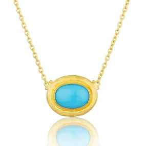 Lika Behar 24k Gold Sloane Sleeping Beauty Turquoise Necklace SLO-N-201-GTQ