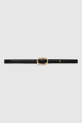 Mara Belt - Black Embossed