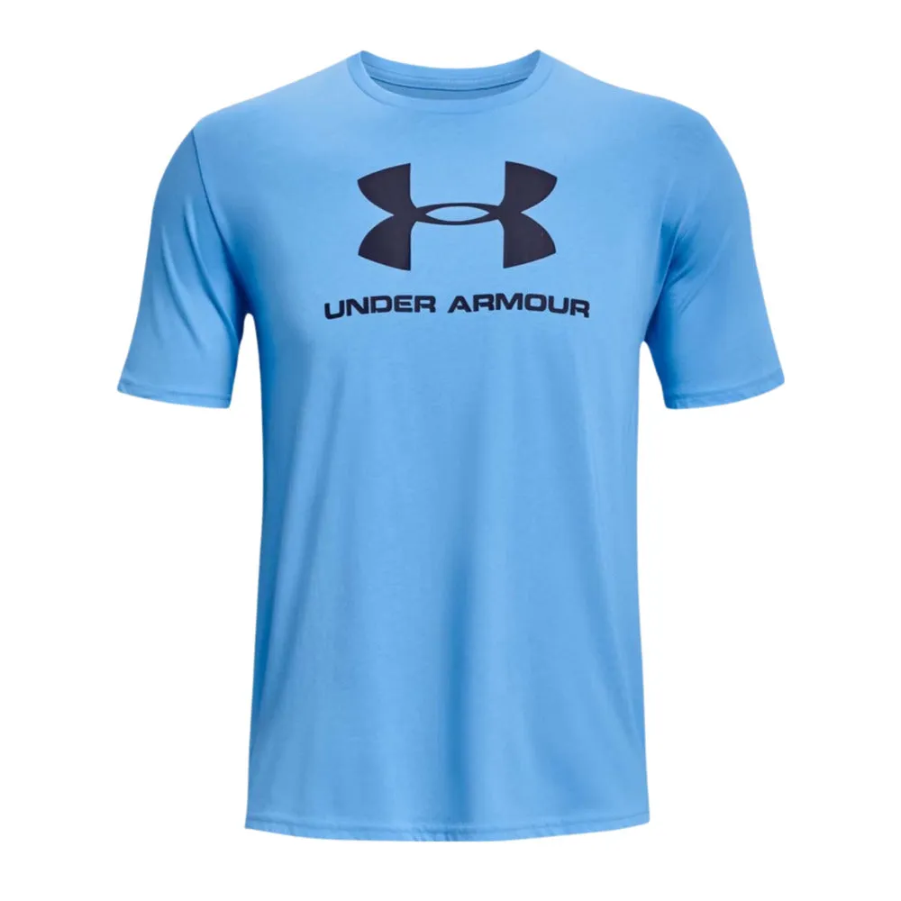 Playera Manga Corta Under Armour para Hombre Sportstyle Logo Azul