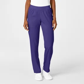 PRO Women's Knit Waist Cargo Scrub Pant - Grape