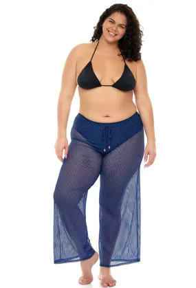 PULL ON PANT WITH MOCK DRAWSTRING - BONDI - PLUS SIZE