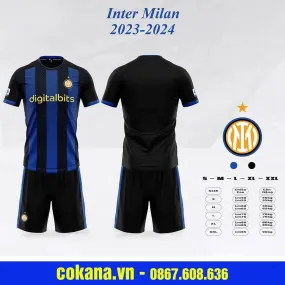 Quần áo bóng đá Inter Milan 2023-24 thun lạnh SV - Sọc đen xanh / S Sọc đen xanh S