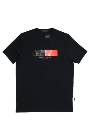 ROBERTO VINO Black Red T Shirt