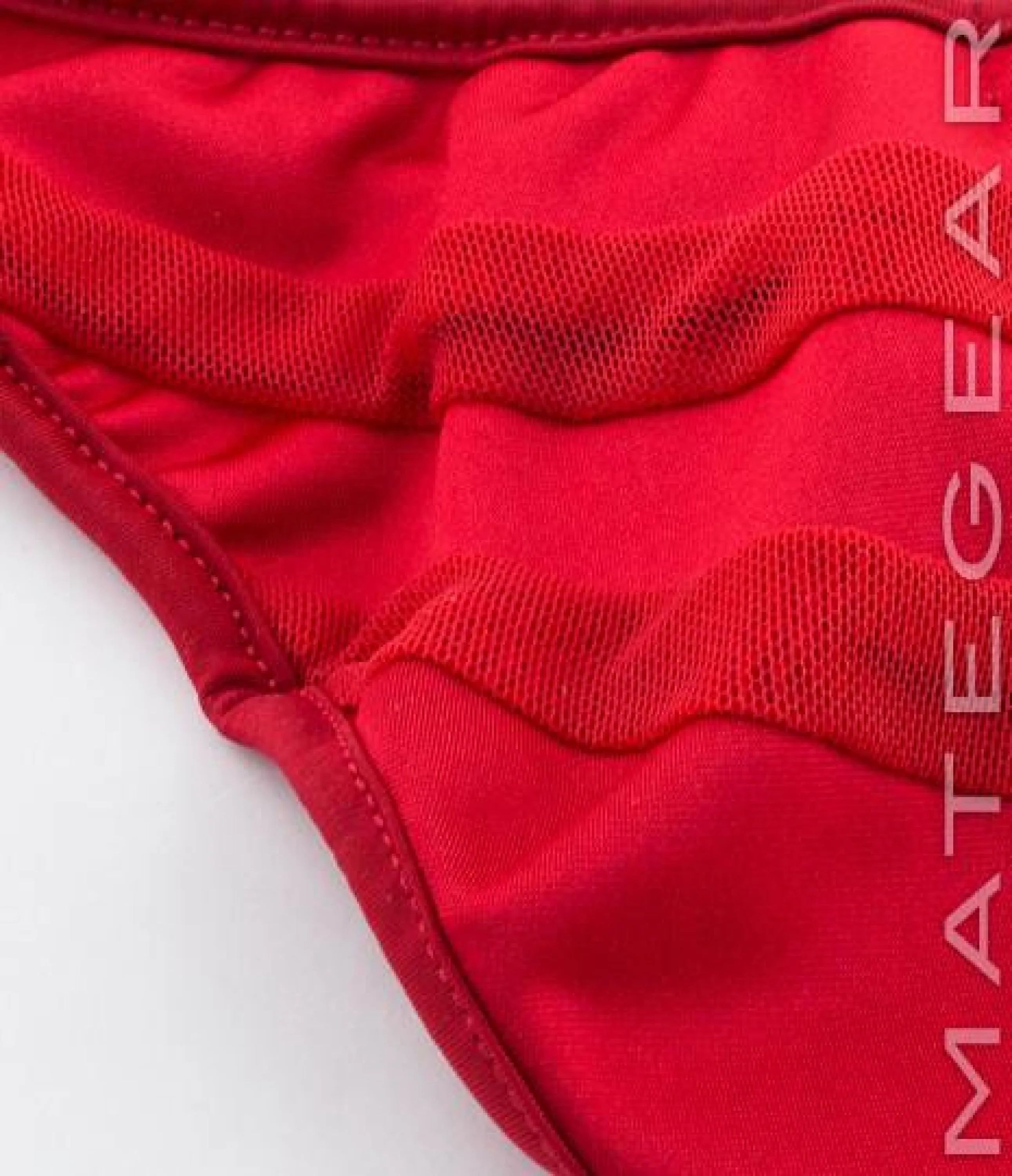 Sexy Mens Underwear Mini Bikini - Nae Jin (Red Air Nylon)