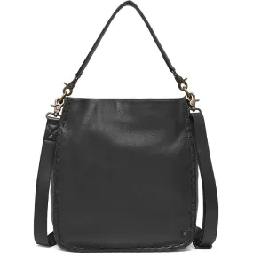 Shoulderbag with delicate edge stitching / 16184 - Black (Nero)