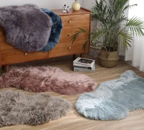 TARRAMARRA® Premium Australian Sheepskin Wool Single Color Long Rugs 105cm